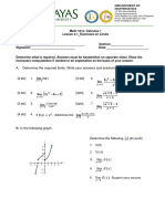 Math 101e - Lessson2.1 - Exercises On Limits - 2sem22 23