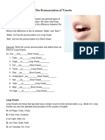 6 The Pronunciation of Vowels