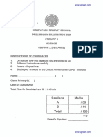 2021 P6 Science Prelim Henry Park