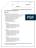 practical 7