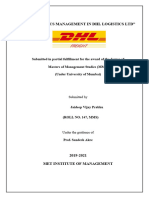 147 - Specialization - Logistic Management in DHL