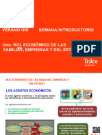 Economía - Verano Uni - Rol Económico de Las Familias, Empresas y El Estado - Ppt-Semana Introductoria