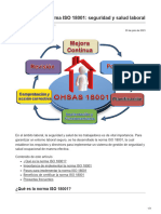 Guía Sobre La Norma ISO 18001 Seguridad y Salud Laboral