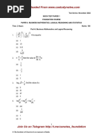 CA Foundation Maths LR and Stats Q MTP 1 Dec 2022