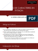 Clase - Cadenas de Caracteres