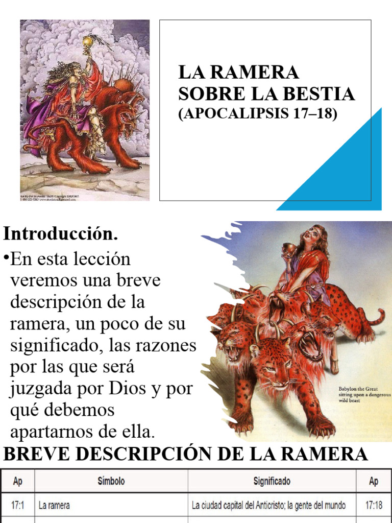 La Ramera y su Juicio en Apocalipsis | PDF | antecristo | Teología