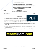 Biology 1 - Exam n Answers - MsomiBora.com