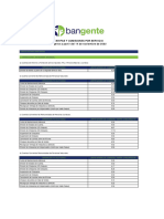 Tarifas Y Comisiones Por Servicio Vigente A Partir Del 14 de Noviembre de 2022