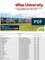 Sunrise University UG-PG-PH.D Propectus