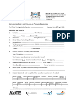 Application Form DPE 2022