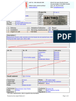 P-154-13 Prpoarts Arctiko Technial Service Report