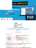 Temario Del Curso GRATUITO de Geoportales Con Leaflet