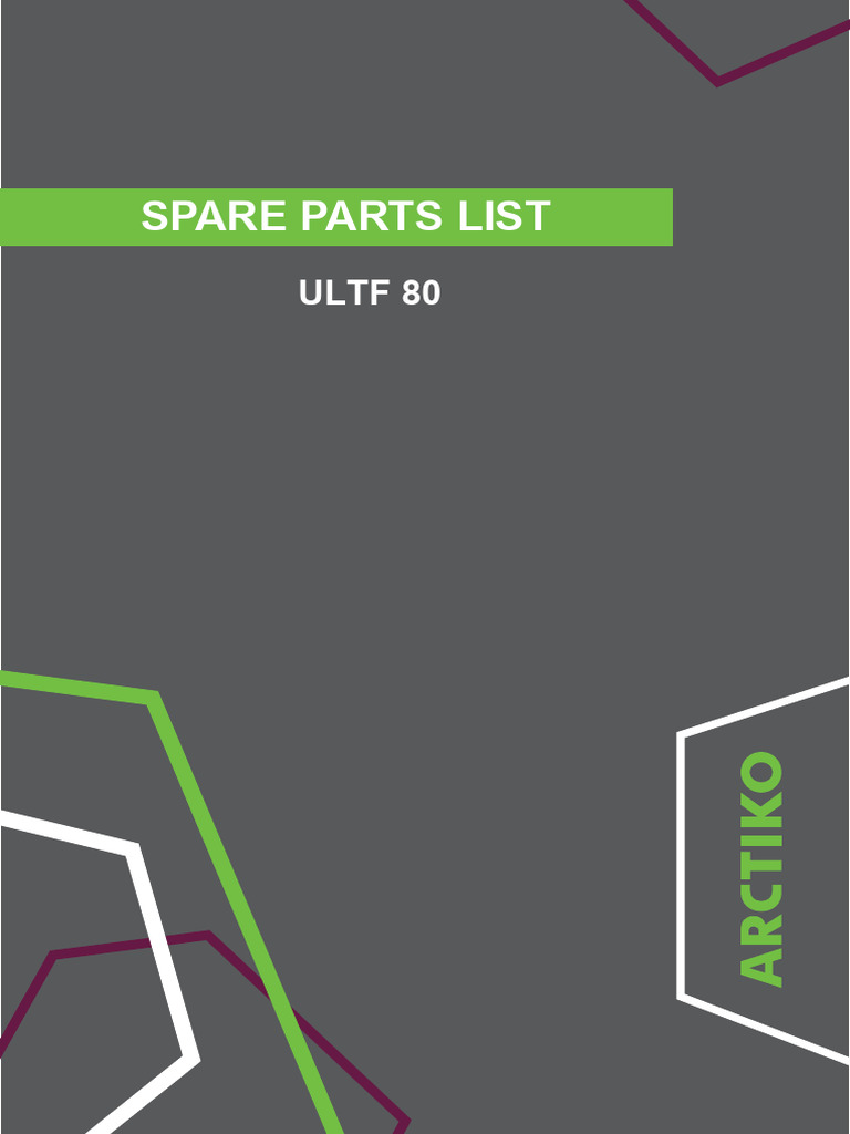 ULTF 80 Spare Parts Price List | PDF | Manufactured Goods