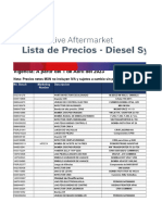 Lista de Precios Diesel Systems Abril 2023