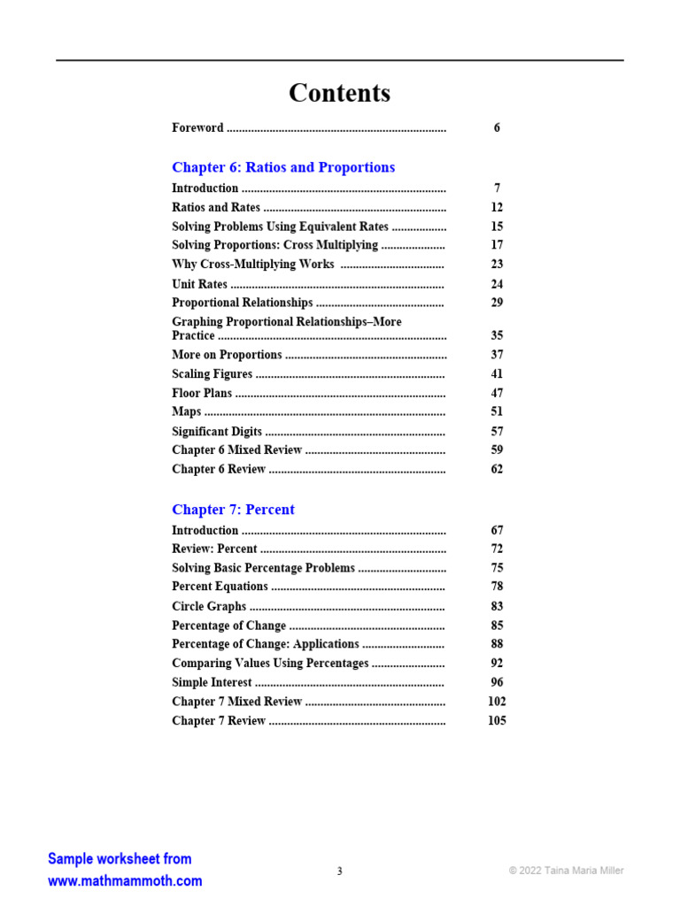 Grade 7 Math Curriculum Overview | PDF | Area | Percentage