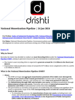 National Monetisation Pipeline (DrishtiIAS)