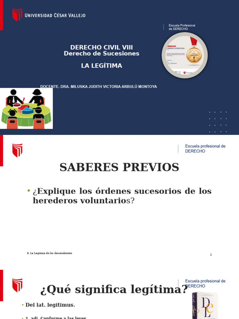 La Legítima en el Derecho Civil | PDF | Herencia | Intestacy