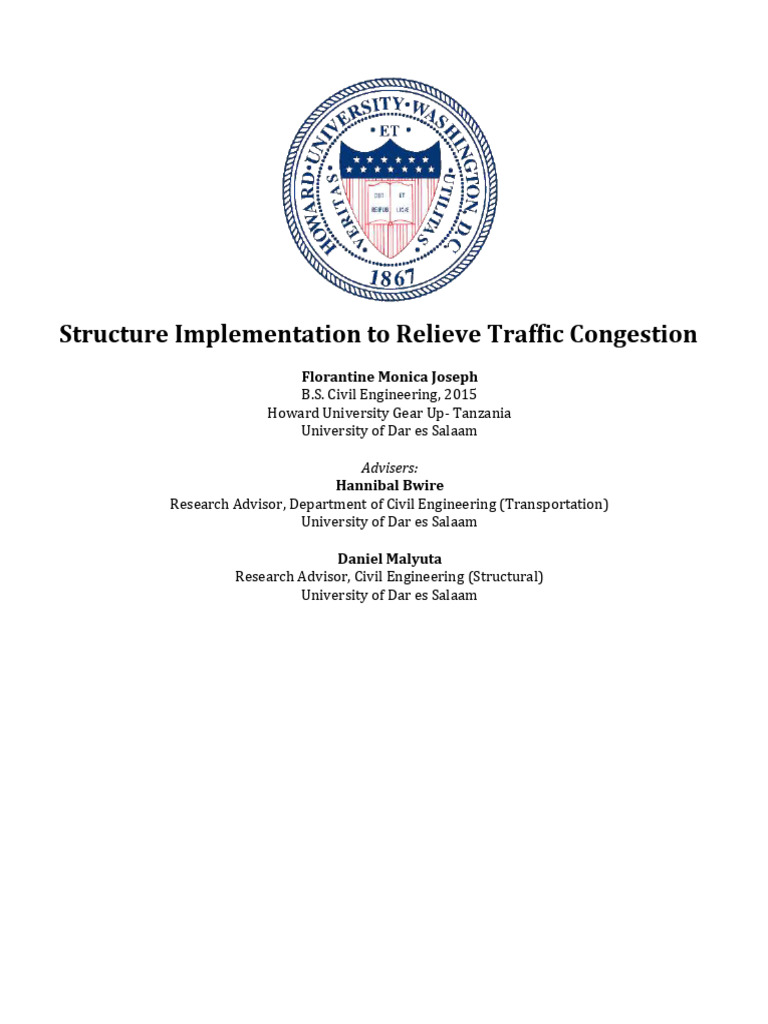 Traffic Control Structures for Ubongo | PDF | Fracture | Traffic