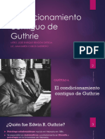 El Condicionamiento Contiguo de Guthrie