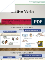 Stative Verbs Explanation