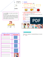 Ficha Dialogamos y Asumimos Responsabilidades en El Aula 2024 Maestra Janet