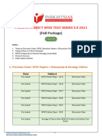 Subjectwise. 5.0 2023 Timetable