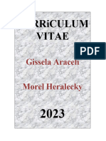 Curriculum Vitae. Araceli Morel 2022