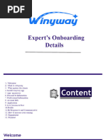 Winyway Experts Joining Program