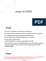 Unit-I - 2arrays in JAVA