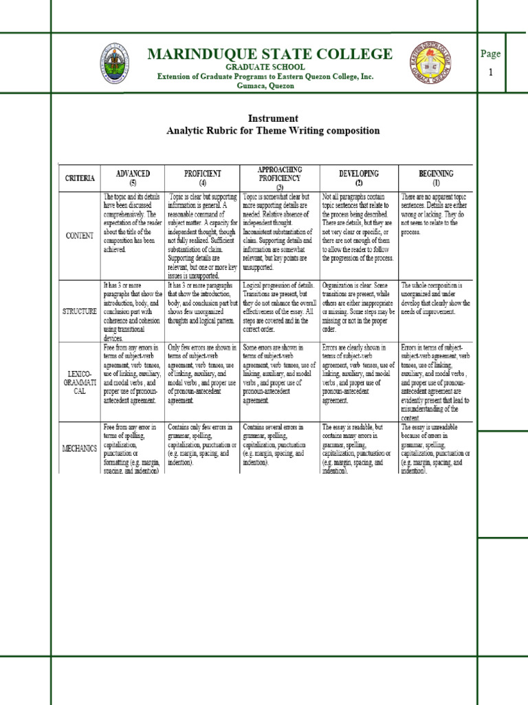 InstrumentCriteria PDF