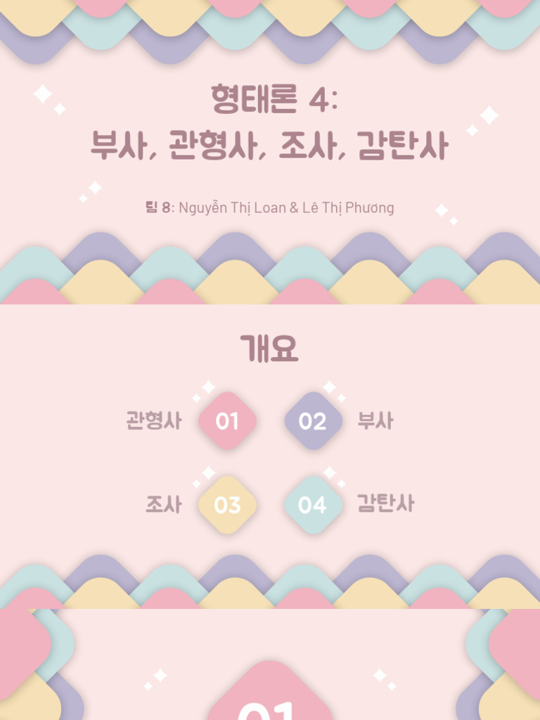 형태론 4 - 부사, 관형사, 조사, 감탄사 | PDF