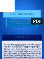 Ley Del Monopolio