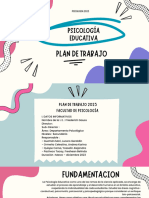 PLAN DE TRABAJO PSICOLOGIA EDUCATIVA