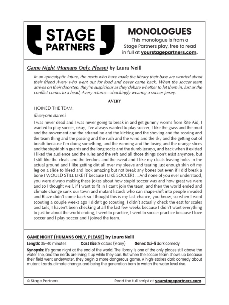 Avery_Game_Night_Comedy | PDF