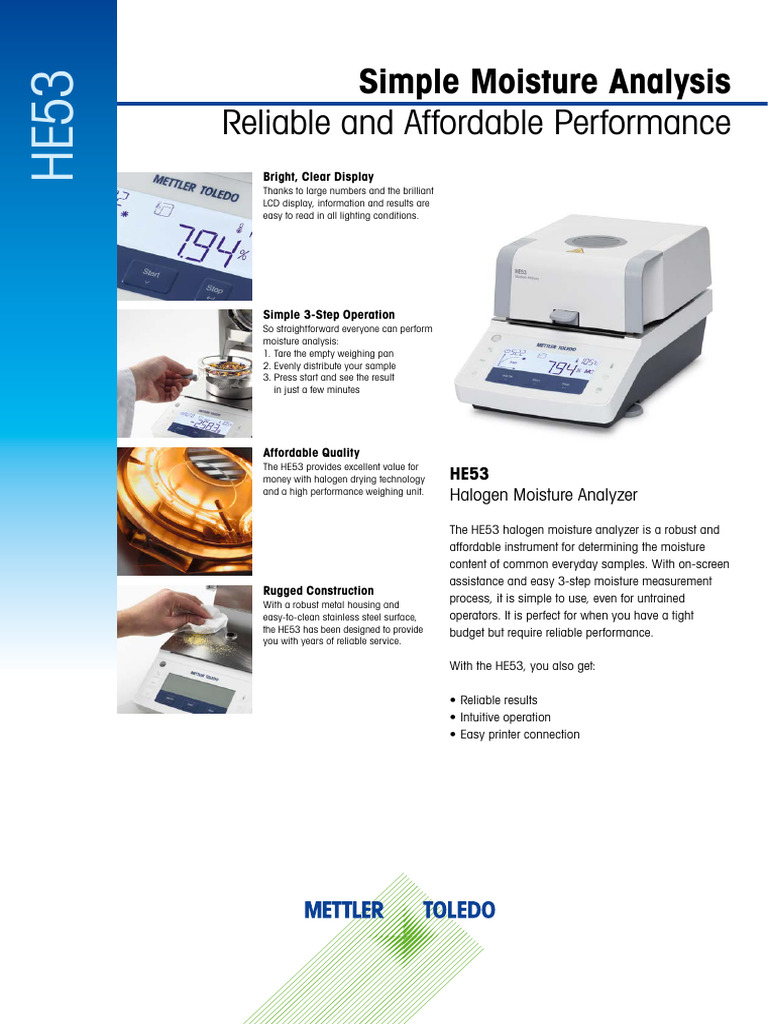 Mettler Toledo - HE53 - EN | PDF | Materials