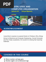 DigitalLogic ComputerOrganization L24 VirtualMemory Handout