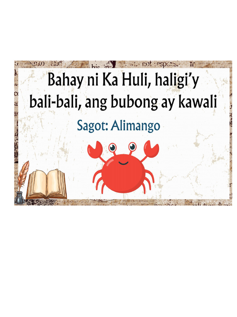 Filipino Bugtong | PDF