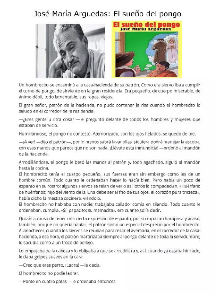 El Sueño Del Pongo | PDF