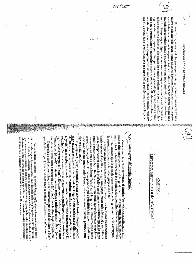 Marradi - Cap 3 Metodo, Metodologia, Tecnicas | PDF