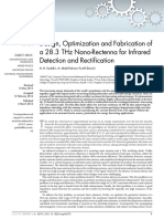Design, Optimization and Fabrication of A 28.3 THZ Nano-Rectenna For Infrared Detection and Rectification
