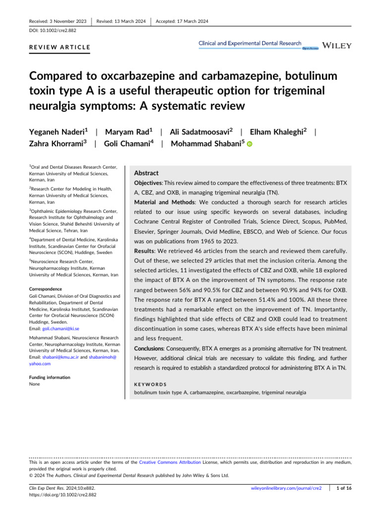 Compared To Oxcarbazepine and Carbamazepine Botuli | PDF ...