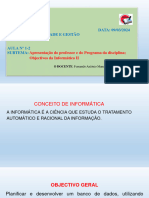 AULAS 1-2 - INFORMATICA II-ISPTLO 2024 - DR Fernando Manuel