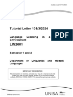 TL101 3 2024 FullyOnline Semestertemplate LIN2601