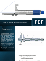 How To Use An Inside Micrometer