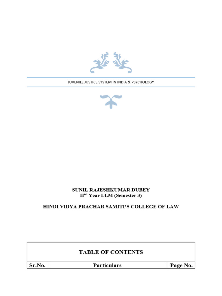 LLM Project | PDF | Juvenile Delinquency | Juvenile Court