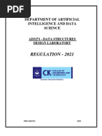 DATA STRUCTURES DESIGN LAB Manual