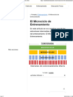 Microciclo de Entrenamiento, Todo Lo Que Necesitas Saber