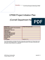 CPMM Proj Initiation Plan