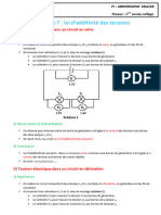 La Loi D Additivite Des Tensions Cours 2