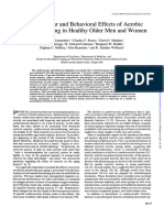 Cardiovascular and Behavioral Effects of Aerobic Exercise Training in Healthy Older Men and Women